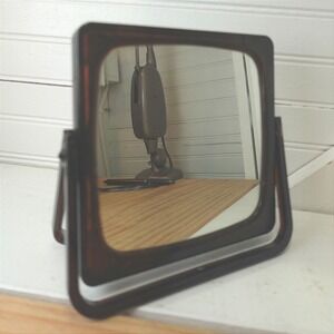 Vintage Vanity Mirror Double Sided Magnifying Made in Hong Kong MCM Lucite Frame